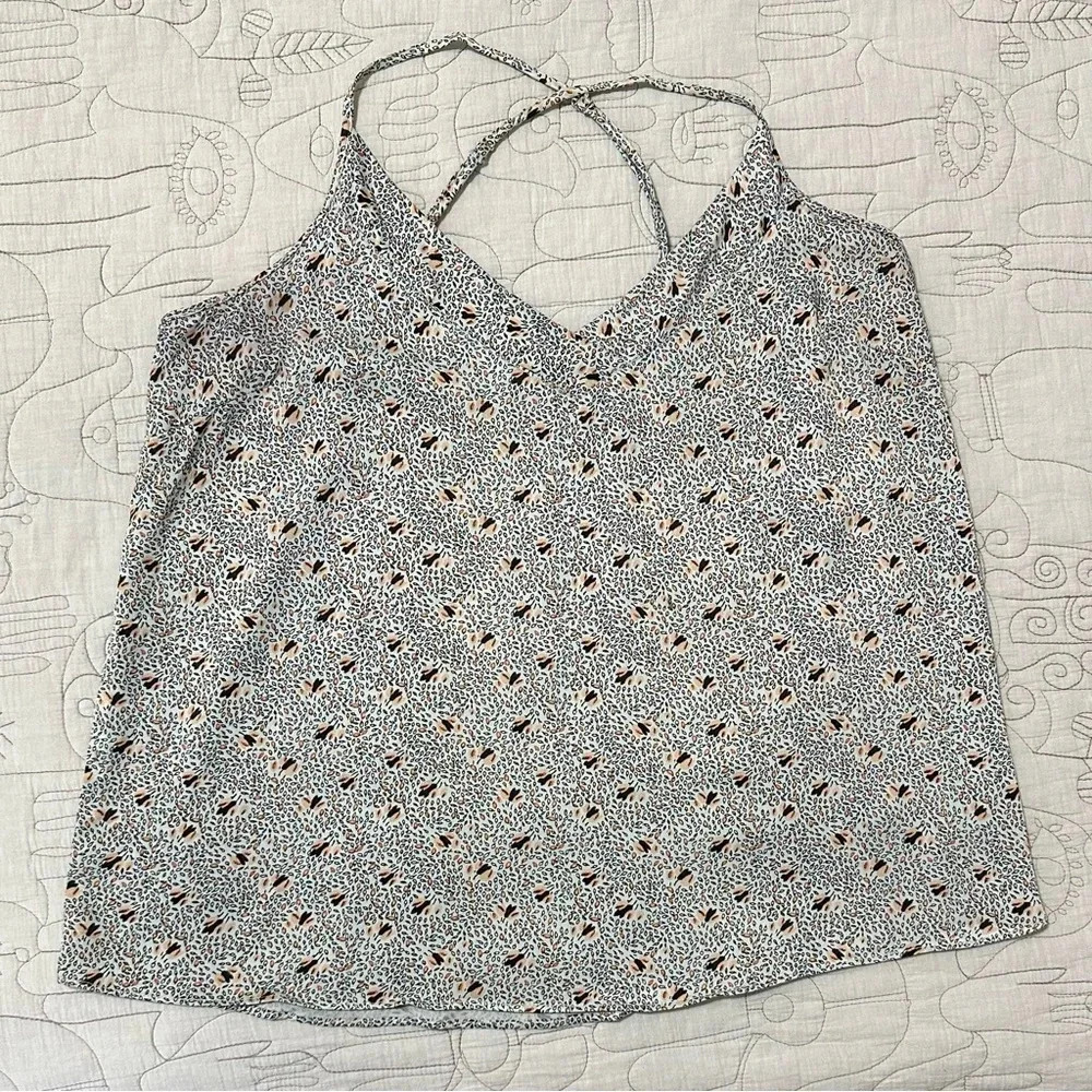 Anthropologie Floreat Adjustable Strap Floral Camisole Size 12